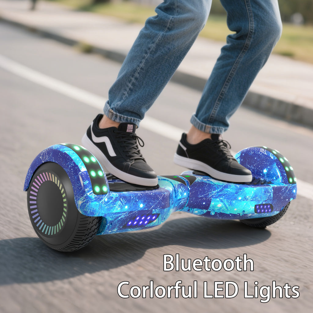 300W 7.5MPH Hoverboard for Kids, 7.5 Mile Range, 3H Charge, 6.5\