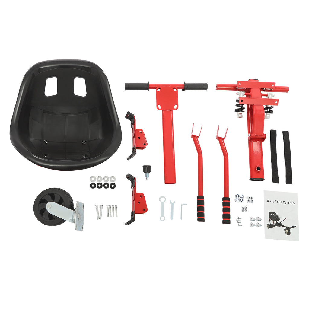 GDRASUYA10 Balance Car with Double Shock Absorber Bracket - Red, Suitable for Users of Different Heights, Suitable for a Balance Scooter of 6, Black