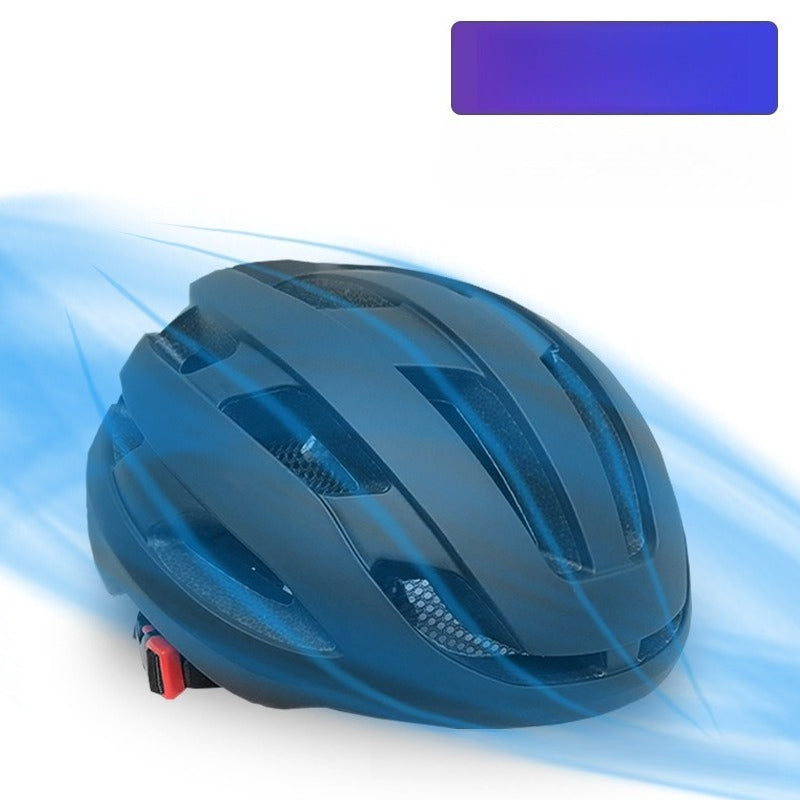Summer Breathable Riding Protective Cap with Night Warning Light Design, Unisex Road Mountain Bike Accessories