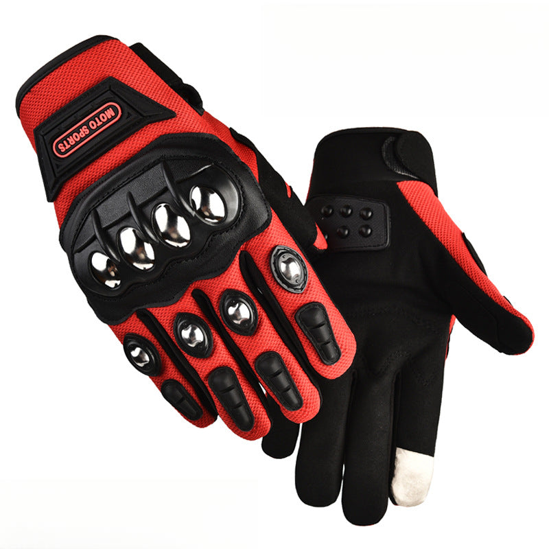 One Motorcycle Riding Protective Half Finger Gloves, Men Outdoor Wear-resistant Gear to Mountain Biking