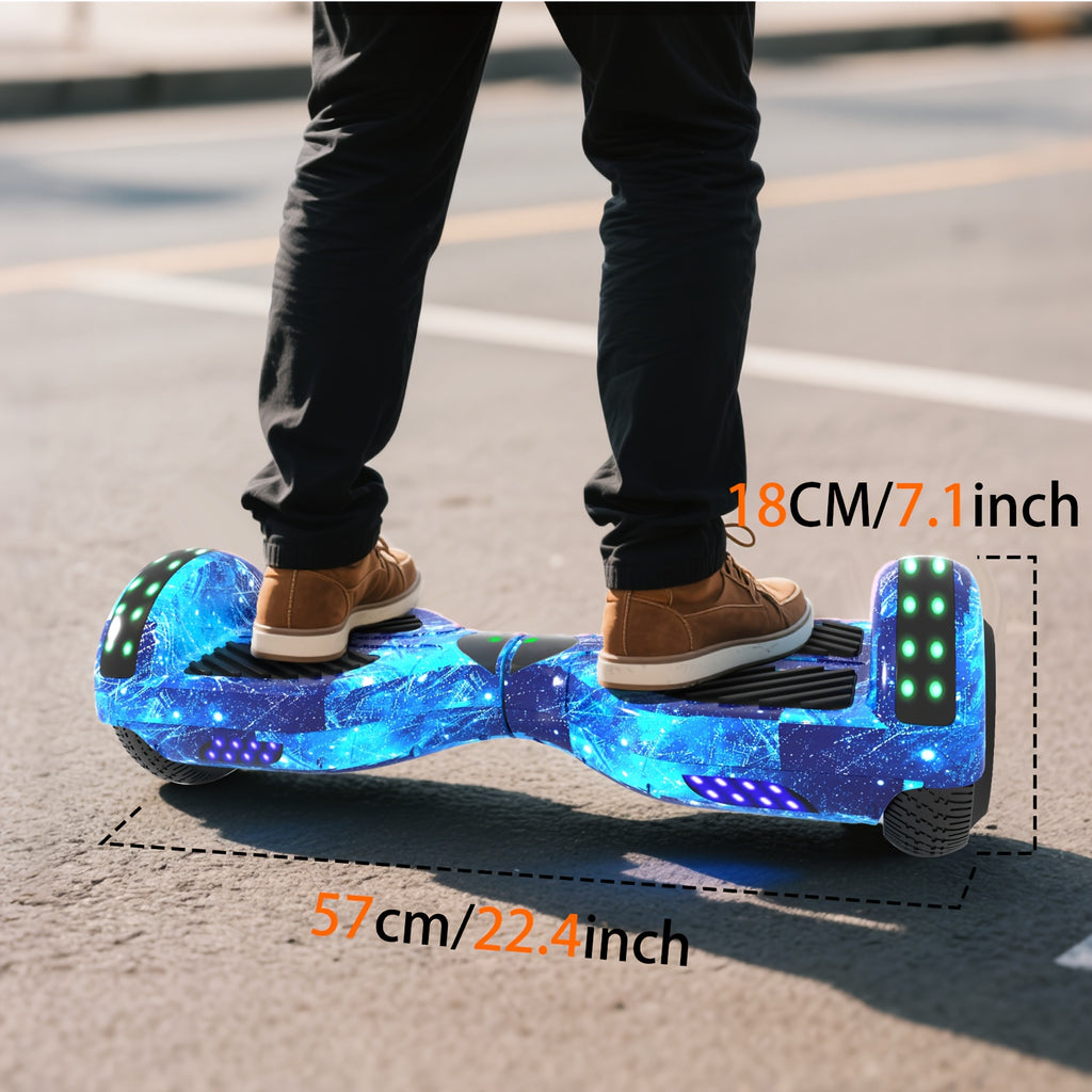300W 7.5MPH Hoverboard for Kids, 7.5 Mile Range, 3H Charge, 6.5\