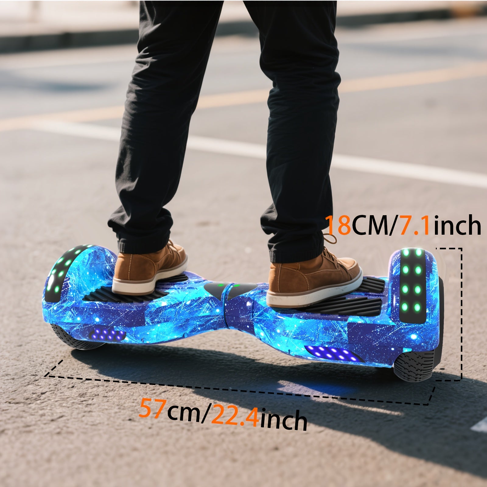 300W 7.5MPH Hoverboard for Kids, 7.5 Mile Range, 3H Charge, 6.5\