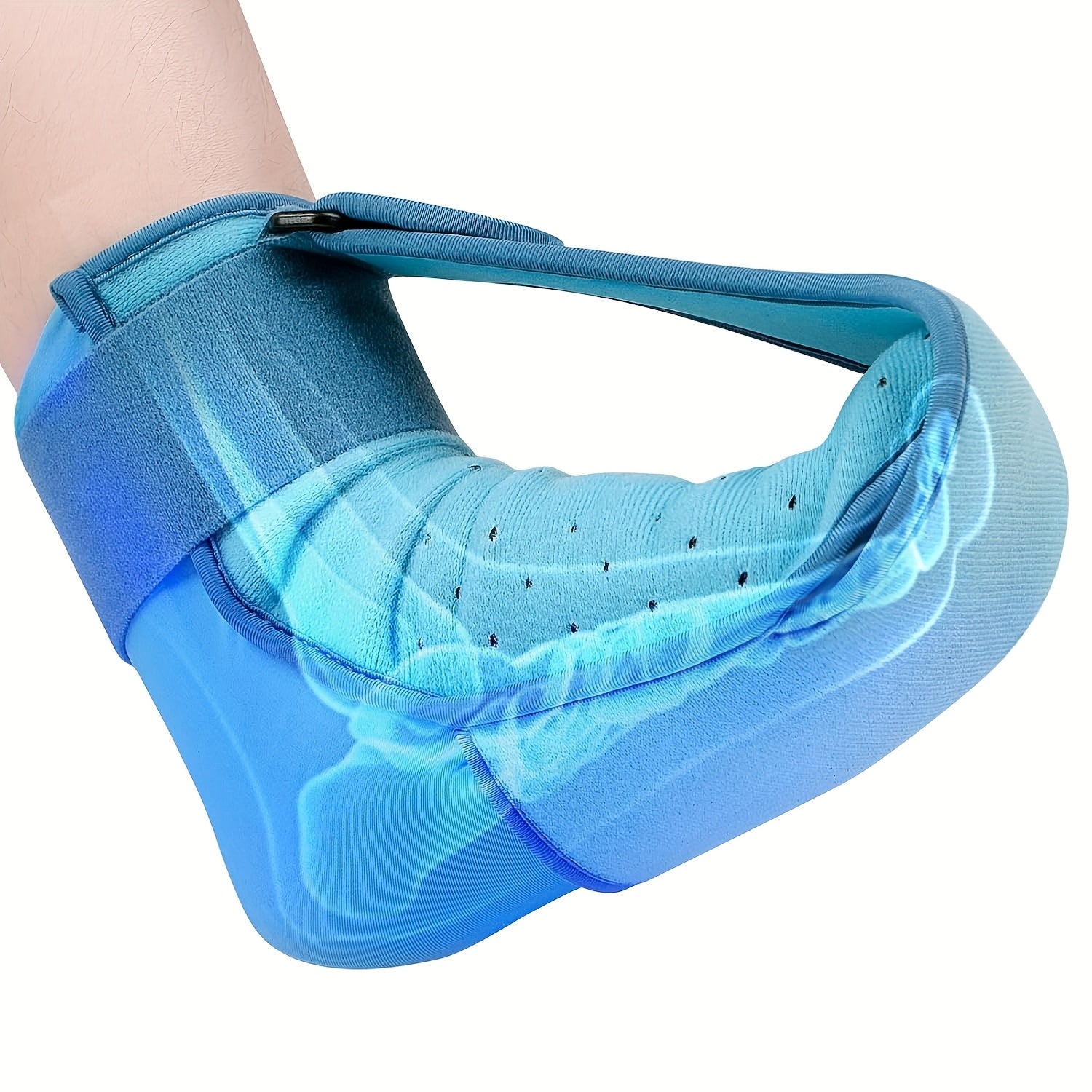 Breathable Night Splint with Detachable Gel Ice Pack - Lightweight Ankle Support