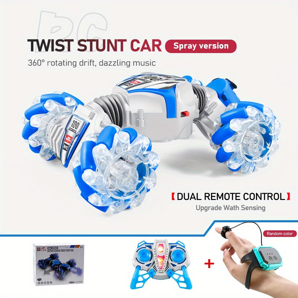 2.4GHz RC Remote Control Cars Toys Spray Function Twist Design Watch Control