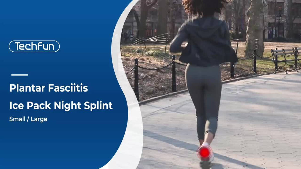 Breathable Night Splint with Detachable Gel Ice Pack - Lightweight Ankle Support