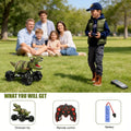 Dinosaur RC Car 1:16 Dinosaur Monster RC Truck with Music, LED Lights, 45 Degree Slope, Spray Mist, 360 Degree Rotation, RC Cars for Child Boys Girls Gift