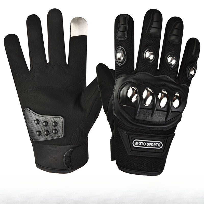 Motorcycle Riding Protective Half Finger Gloves, Men'S Outdoor Wear-Resistant Gear for Mountain Biking