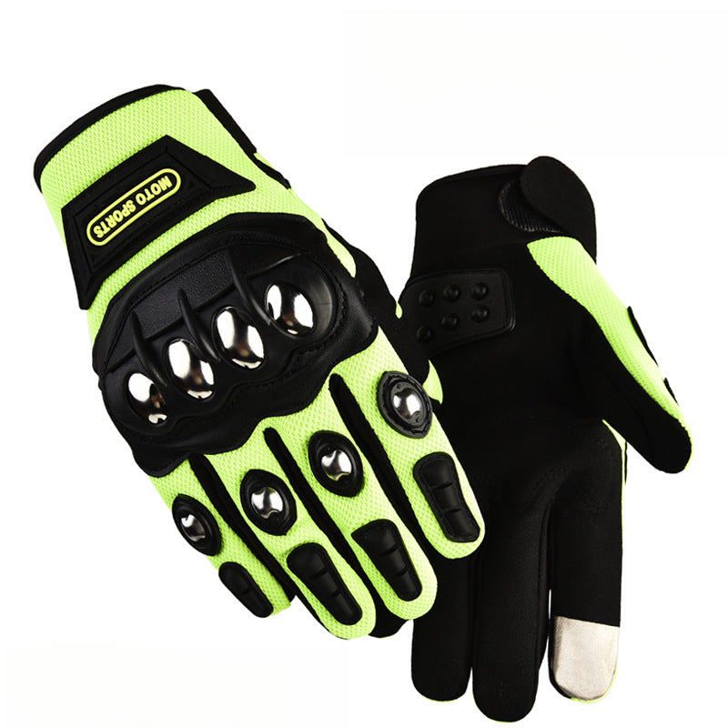 One Motorcycle Riding Protective Half Finger Gloves, Men Outdoor Wear-resistant Gear to Mountain Biking