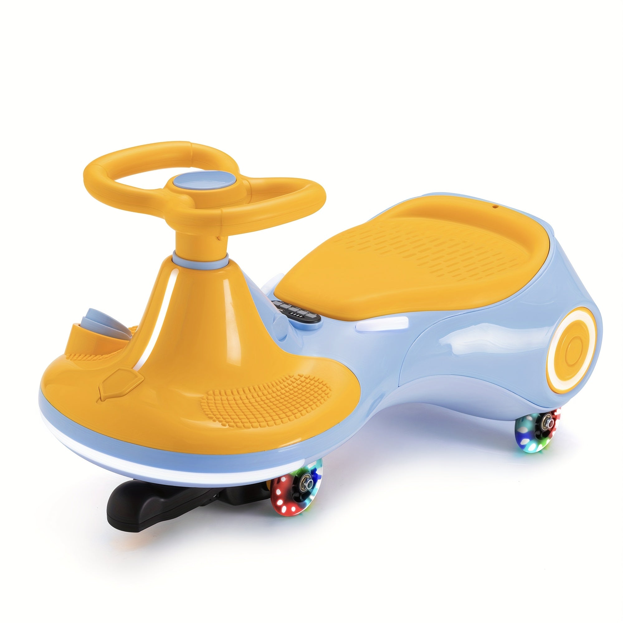 12V Electric Wiggle Car with Pedal, Rechargeable Battery, 2in 1 Swing Ride On Car, 2 Speed, Anti-Rollover, Flashing Wheels, for Ages 3 and Up (150 Lbs), Purple, Playful Design, Durable Plastic